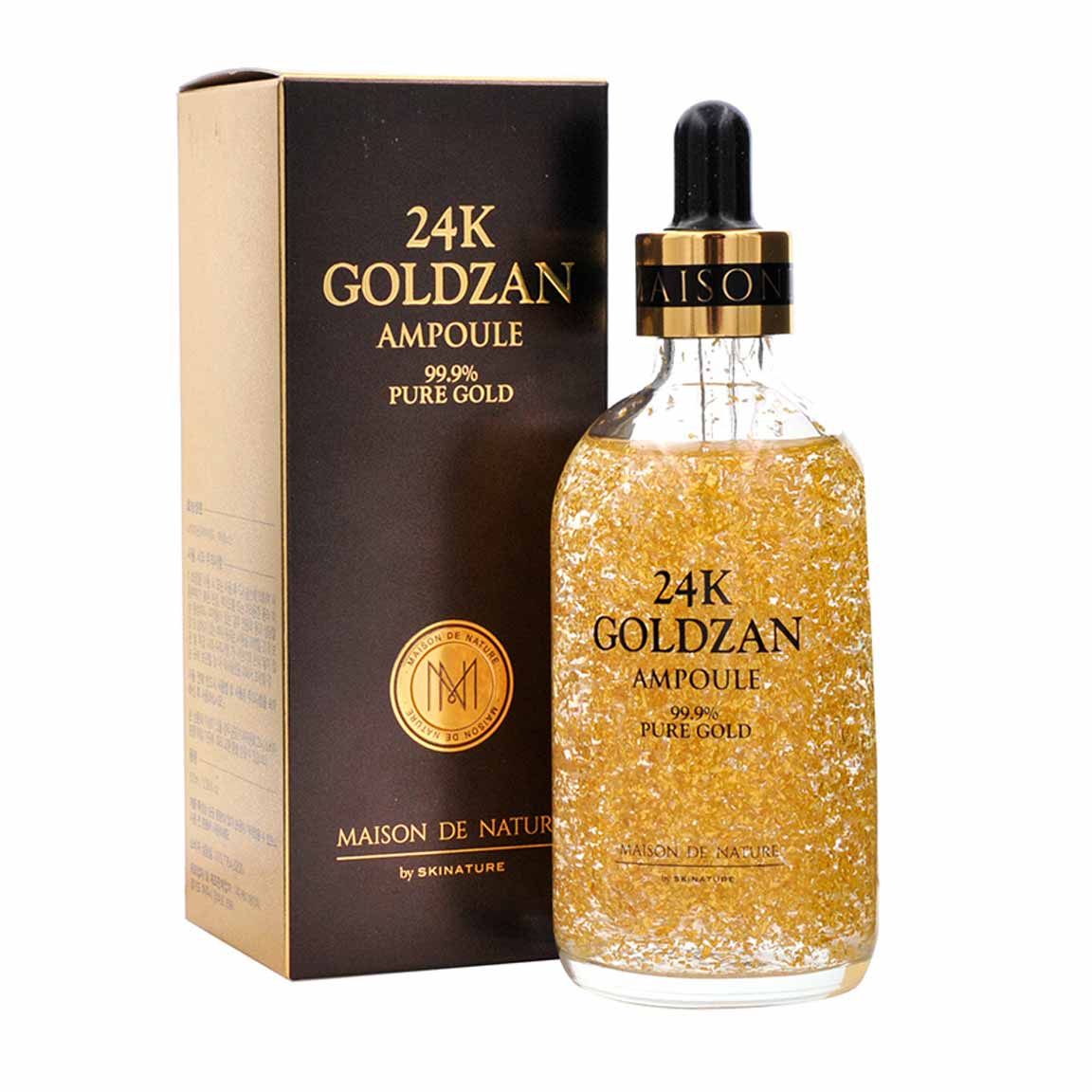 24K Goldzan Facial Serum Ampoule Pure Gold 99.9% Maison De Nature (100ml)
